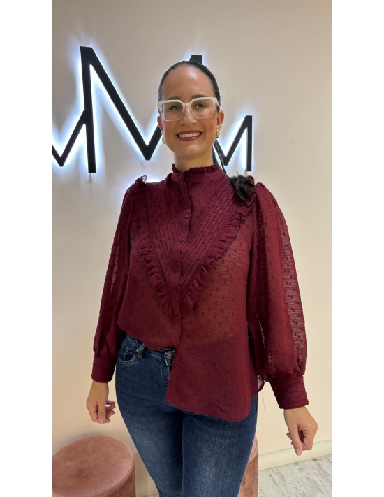 Blusa Plumetti Burdeos