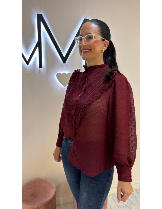 Blusa Plumetti Burdeos