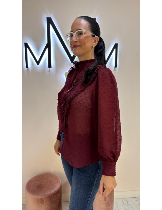 Blusa Plumetti Burdeos