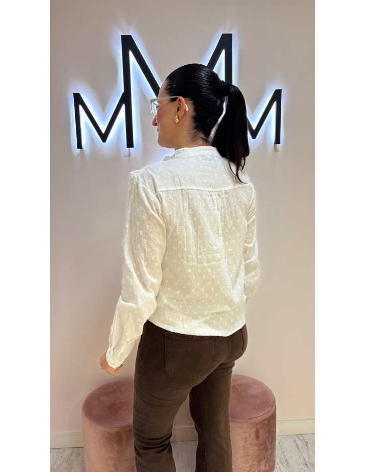 Blusa Pasamanería Blanco roto