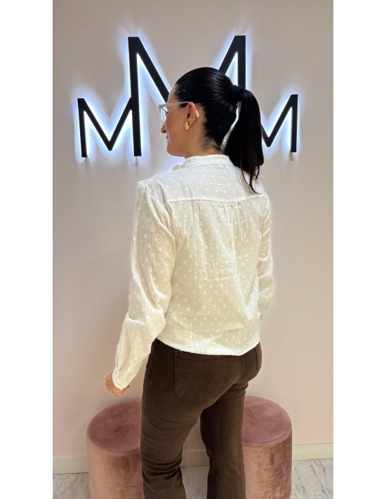 Blusa Pasamanería Blanco roto