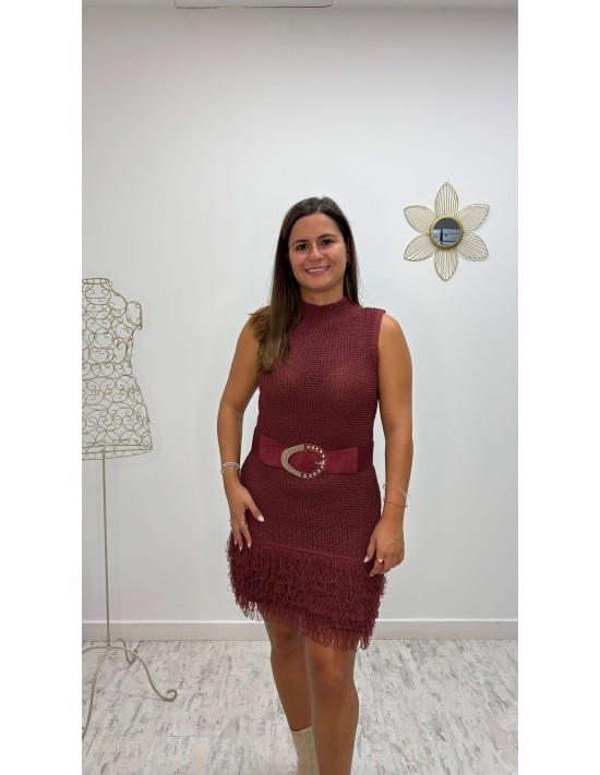 Vestido Caniche Burdeos