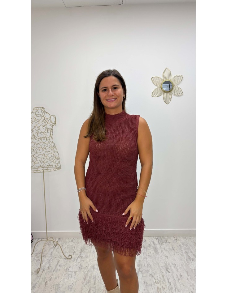 Vestido Caniche Burdeos