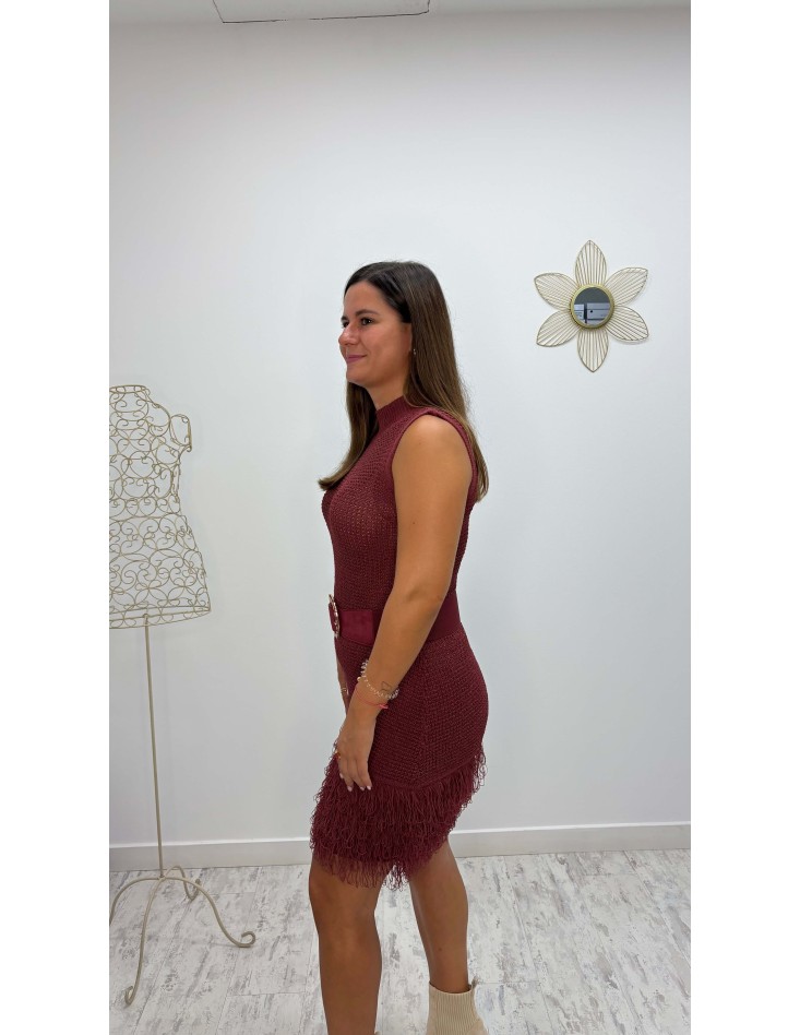 Vestido Caniche Burdeos