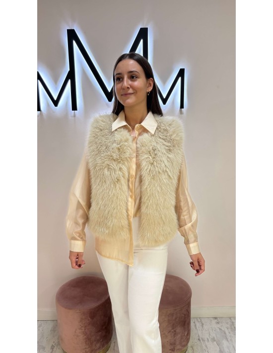 Chaleco Amor Beige
