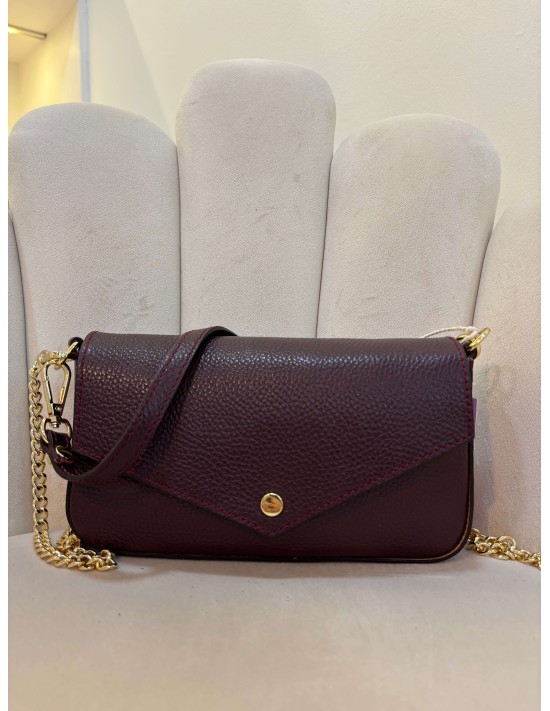 Bolso Piel Alicia Burdeos