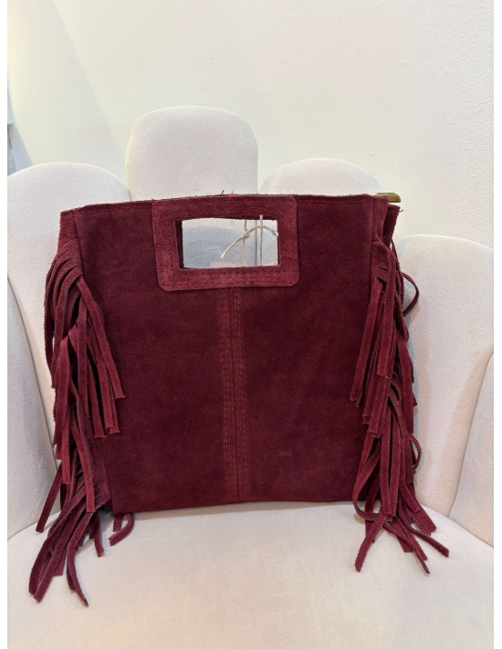 Bolso Flecos Burdeos