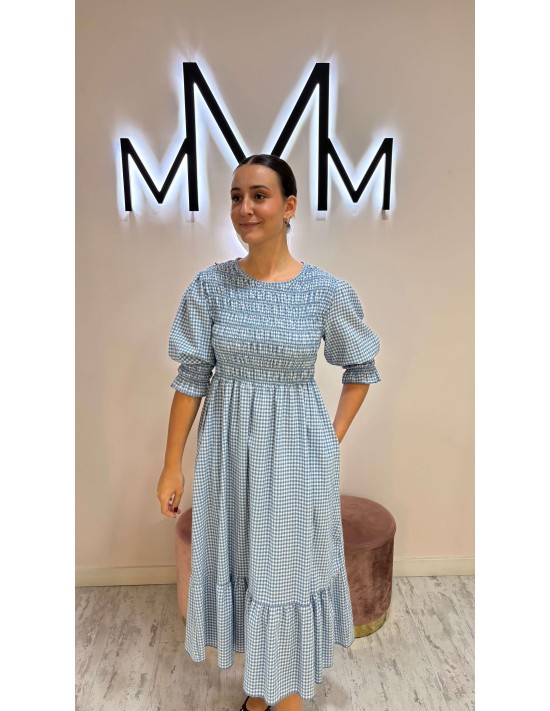 Vestido Vichí Azul