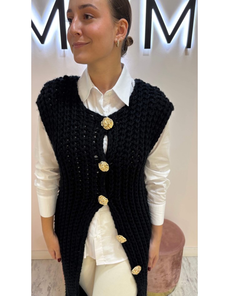 Chaleco Mónaco Negro