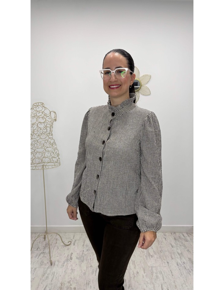 Blusa Terciopelo Chocolate