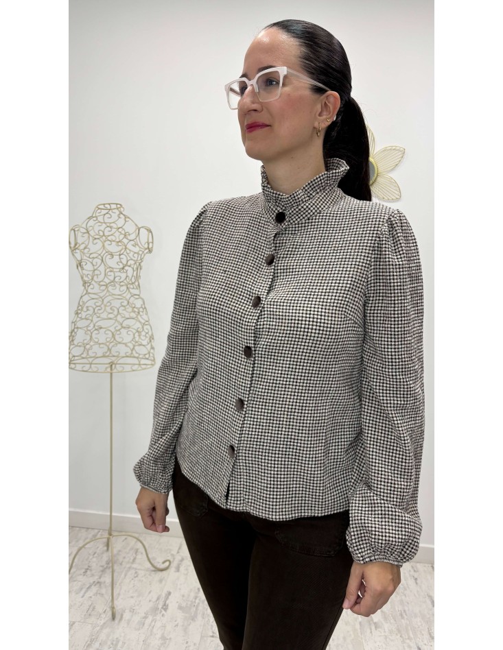 Blusa Terciopelo Chocolate